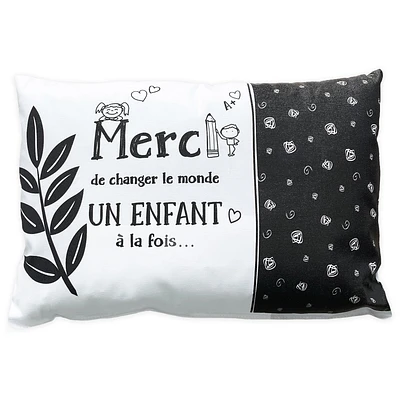 Coussin à texte - Merci