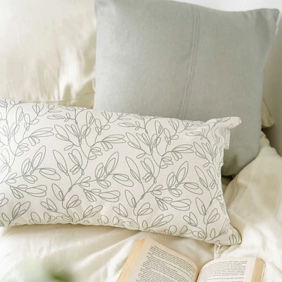 Coussin motifs floraux
