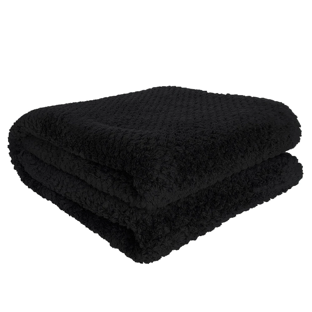 Kozy Textured throw - Black