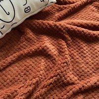 Jeté Kozy texturé - Rouille