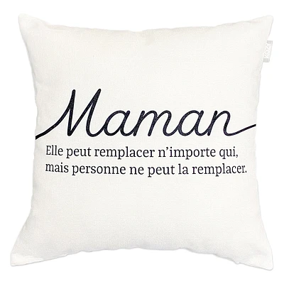Coussin à texte éco - Maman