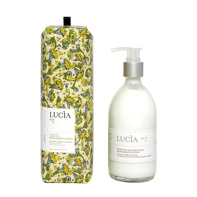 Body and hand lotion olive oil and bay leaf