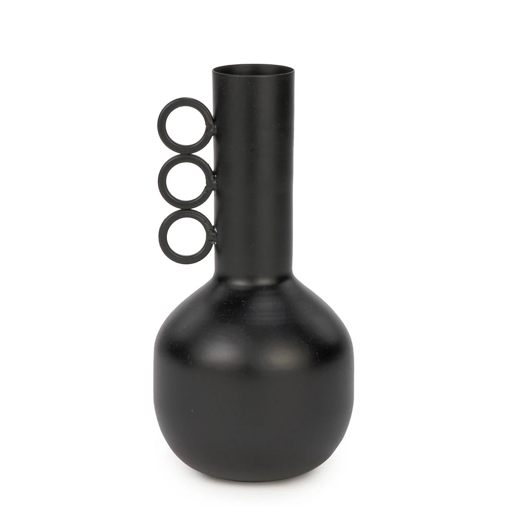 Vase avec 3 anses - Noir