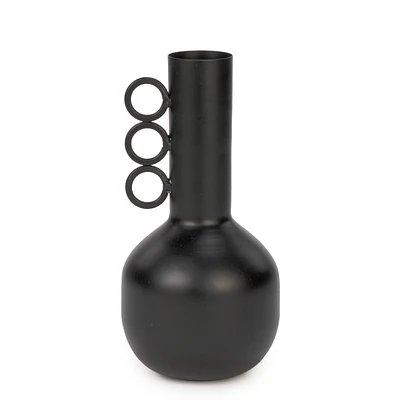 Vase avec 3 anses - Noir