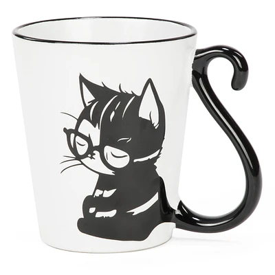 Tasse queue de chat à lunette