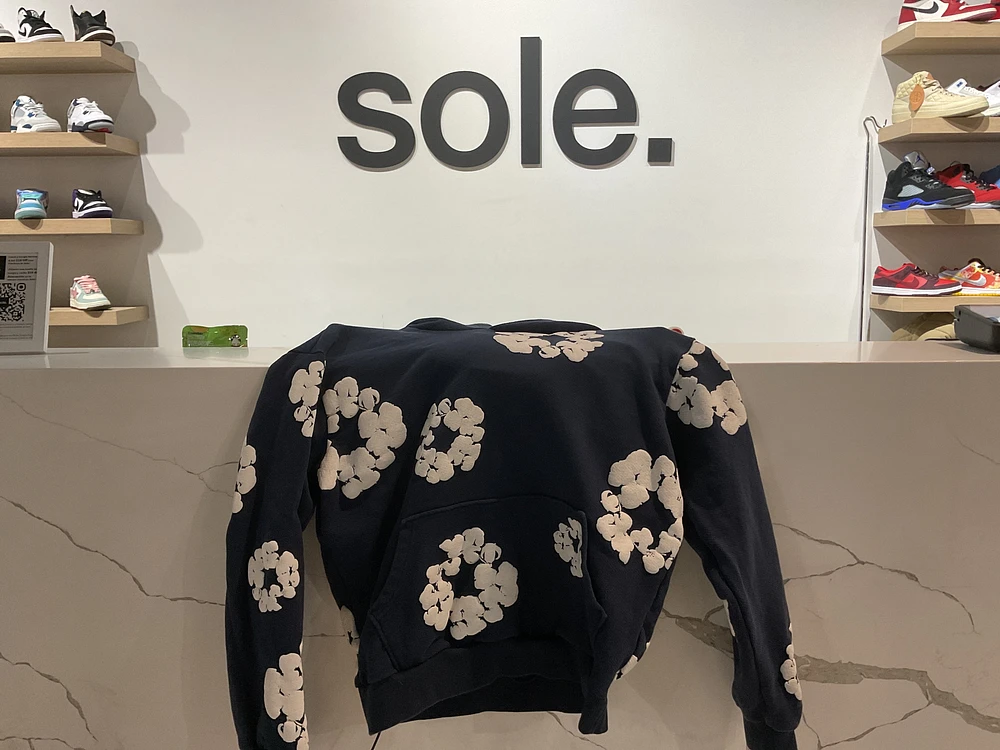Pre-Owned Denim Tears The Cotton Wreath Sweatshirt 'Navy'