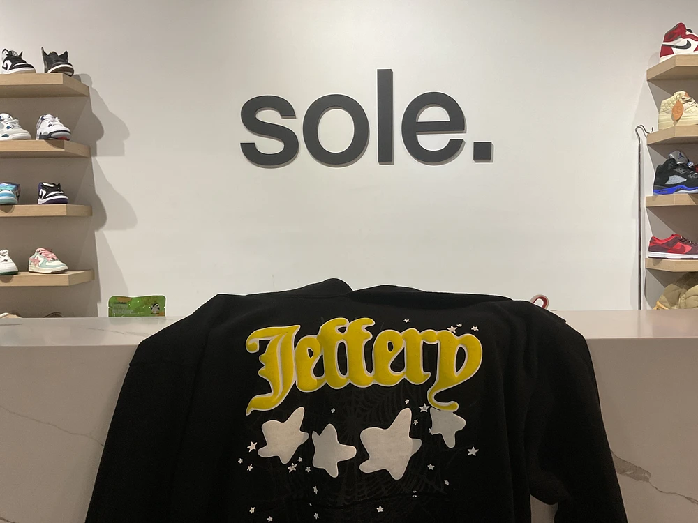Pre-Owned Sp5der Jeffery Hoodie 'Black'