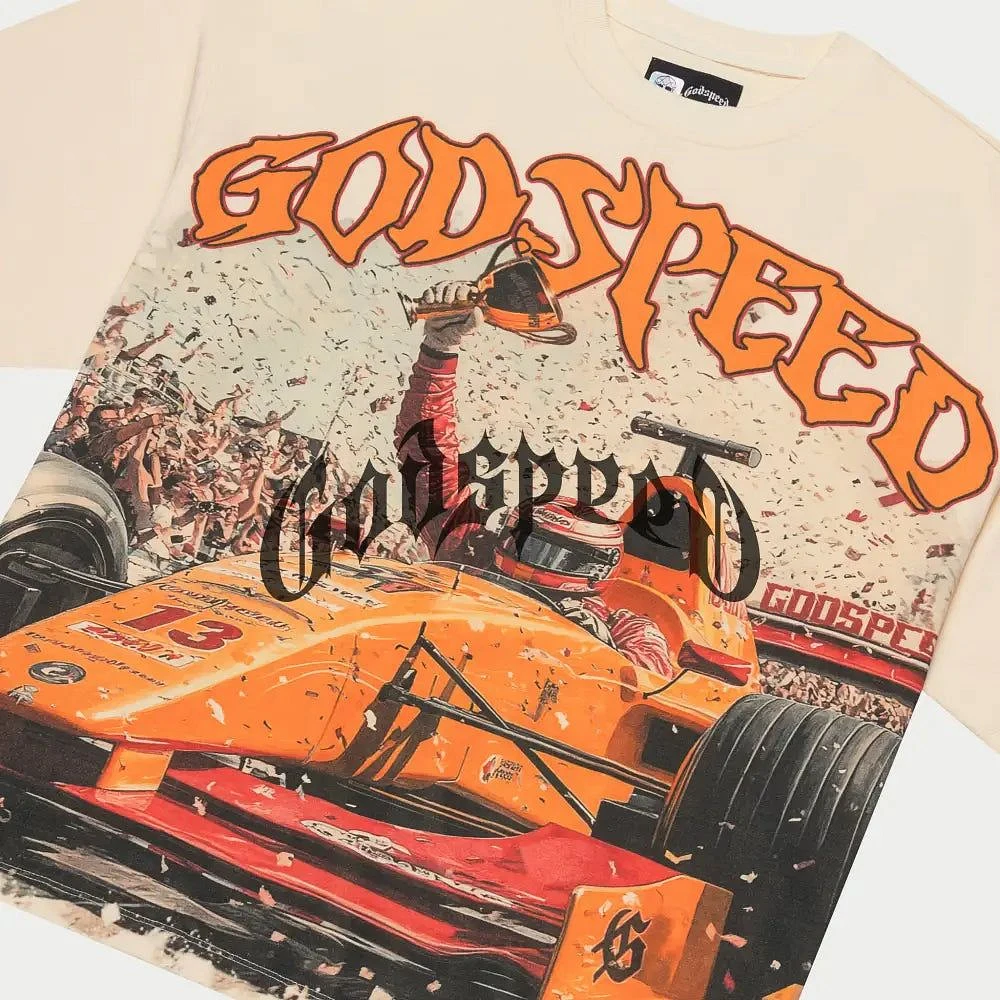 Godspeed F1 Finishline Bone Tee