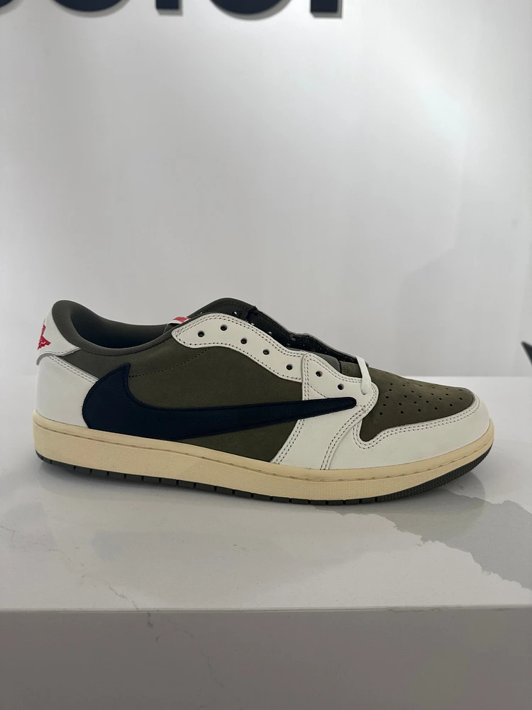 Pre-Owned Travis Scott x Air Jordan 1 Retro Low OG SP 'Medium Olive'