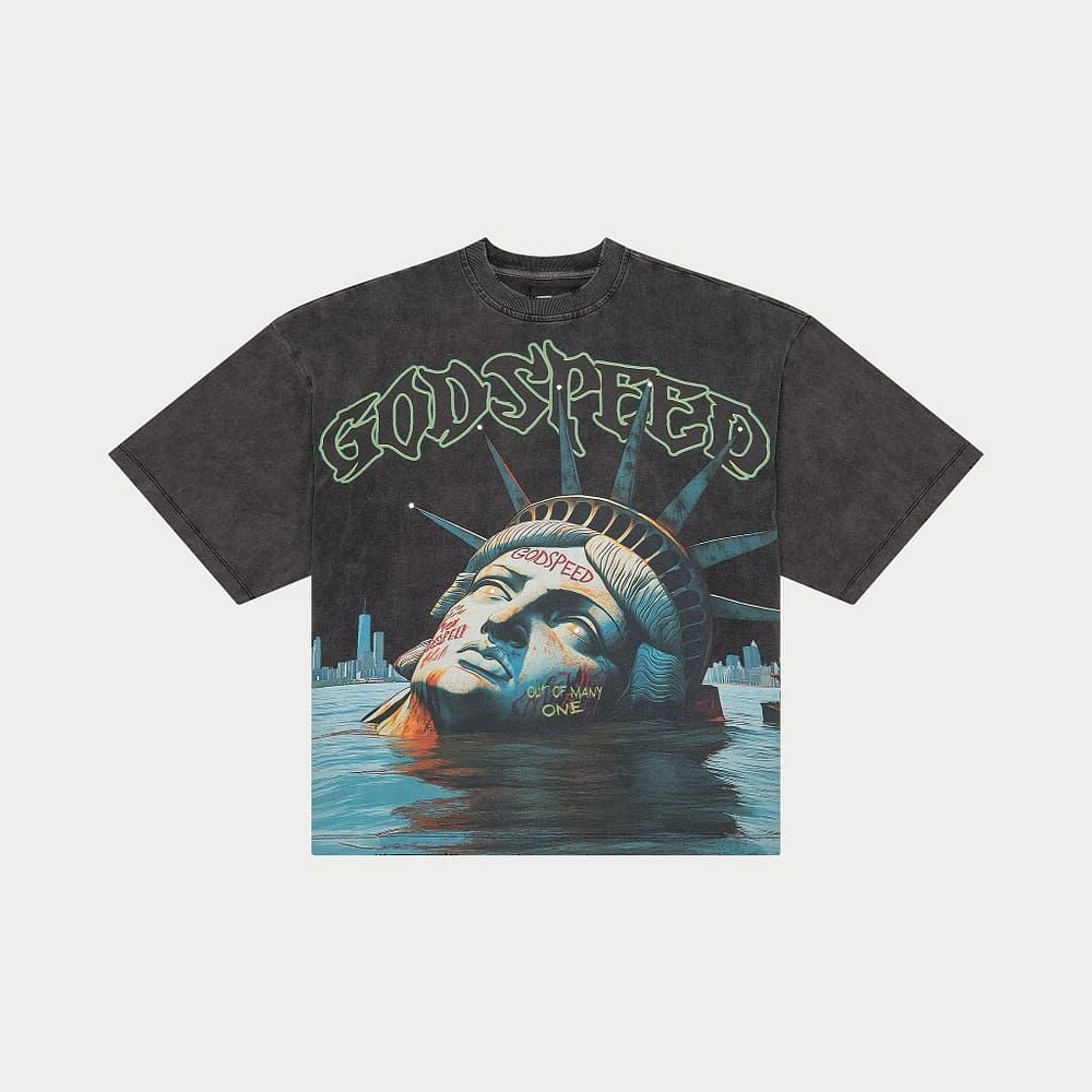 Godspeed Sunken Liberty Tee Grey Wash
