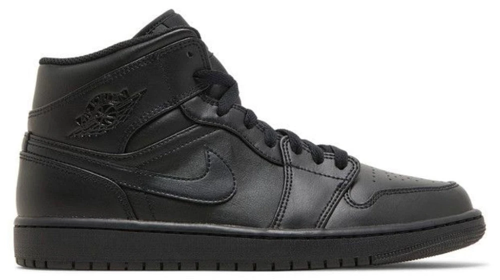 Air Jordan 1 Mid 'Triple Black' 2022