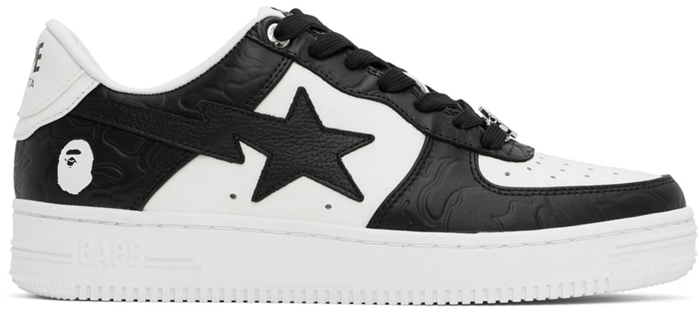 Bapesta White & Black Sta #4