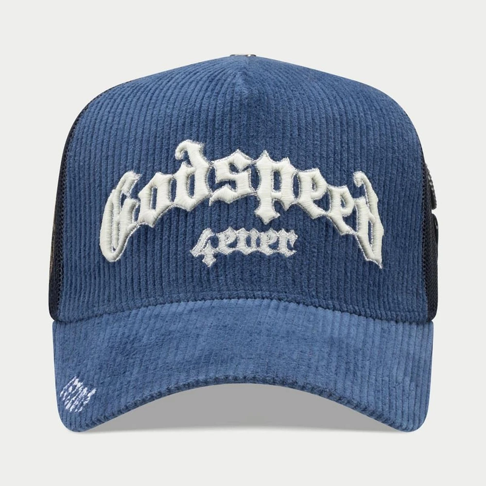 Godspeed GS FOREVER TRUCKER HAT Navy Corduroy