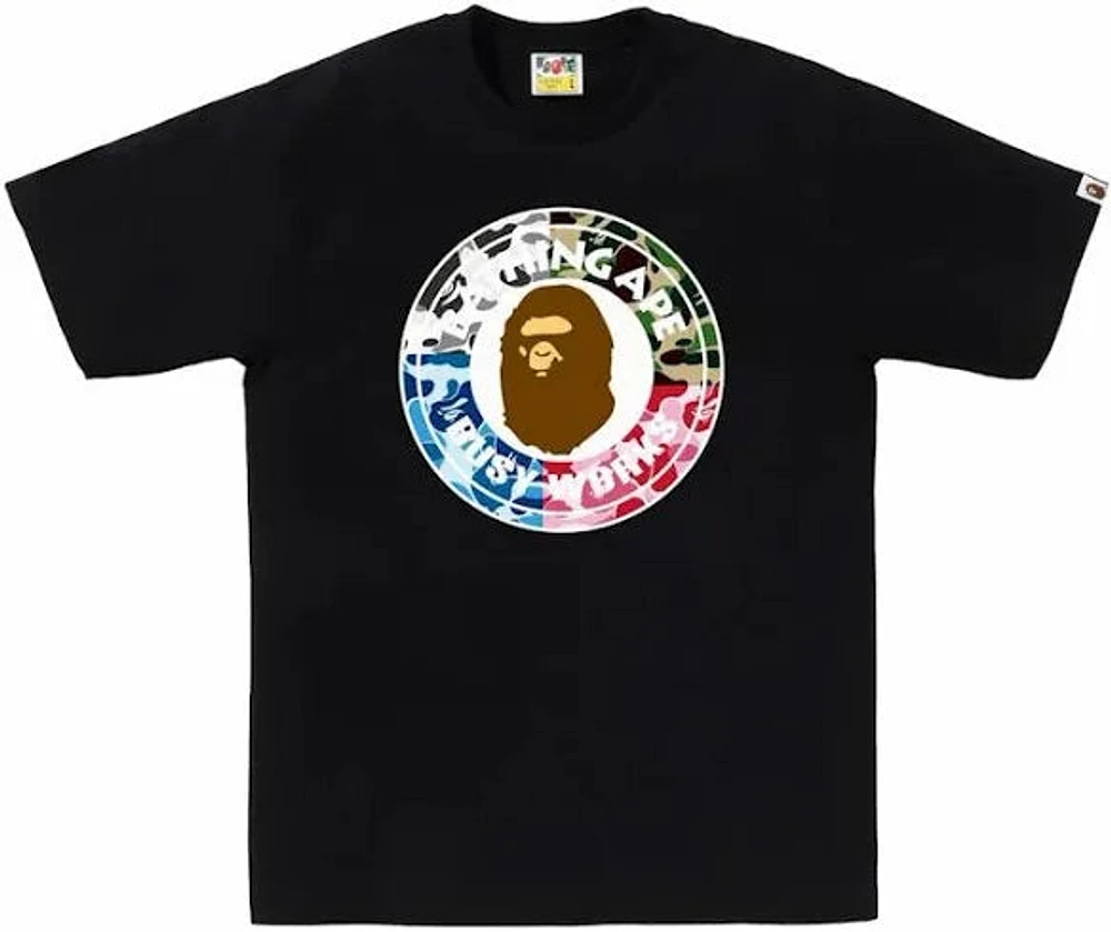 BAPE ABC Camo Crazy Busy Works Tee 'Black'