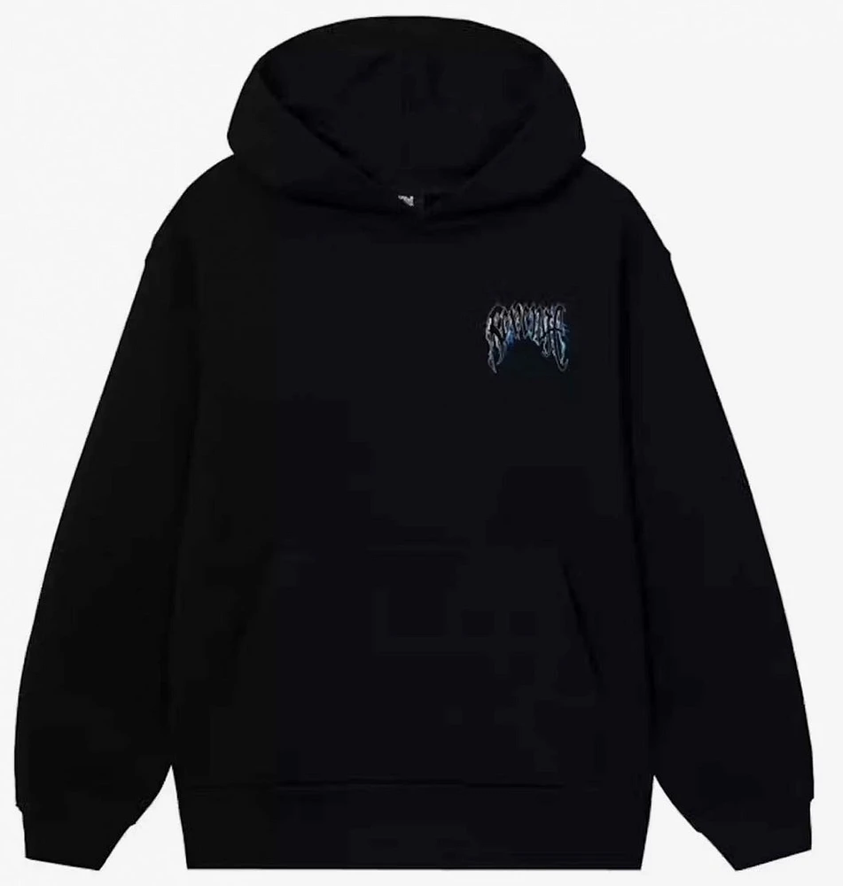 Revenge Blue Lightning Arch Hoodie Black