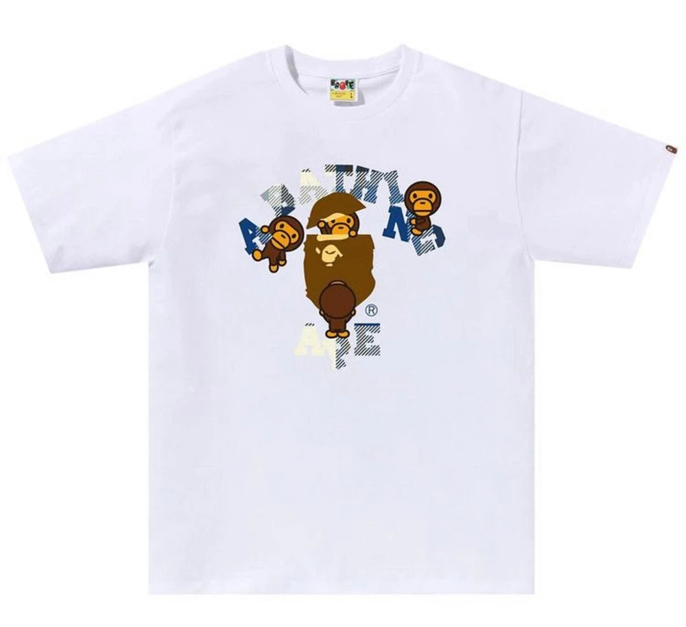 Bape Check College Milo Tee