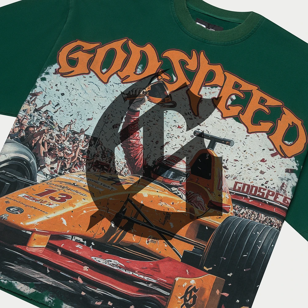 Godspeed F1 Finishline Tee Green