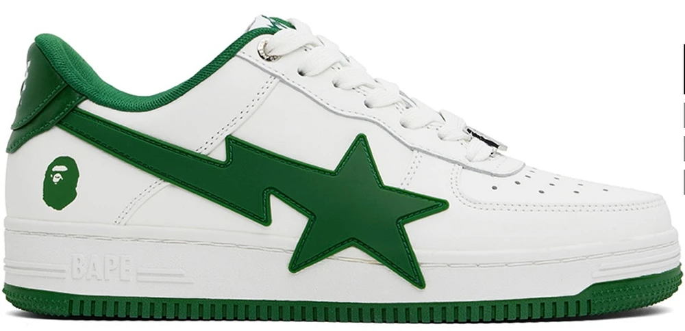 Bapesta White & Green STA OS #2