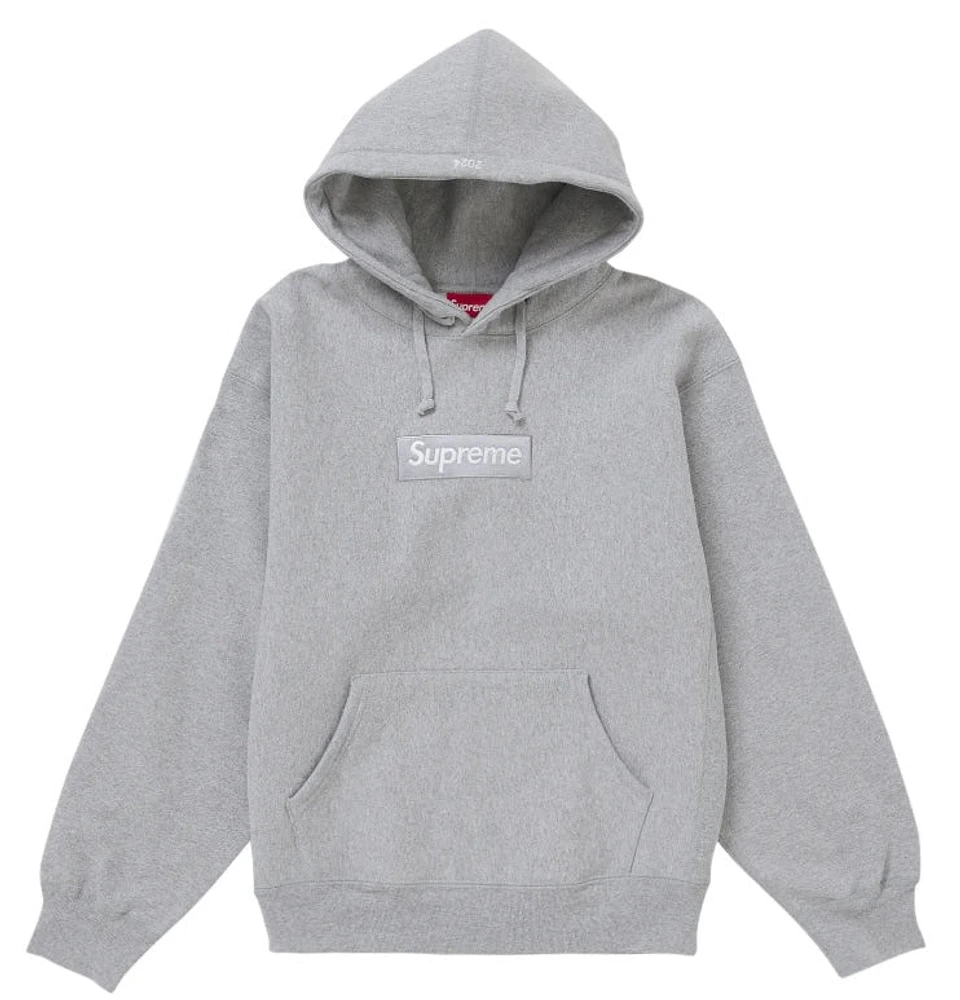Supreme Box Logo Hooded Sweatshirt 'Grey'