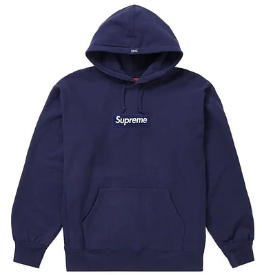Supreme Box Logo Hoodie Navy FW21