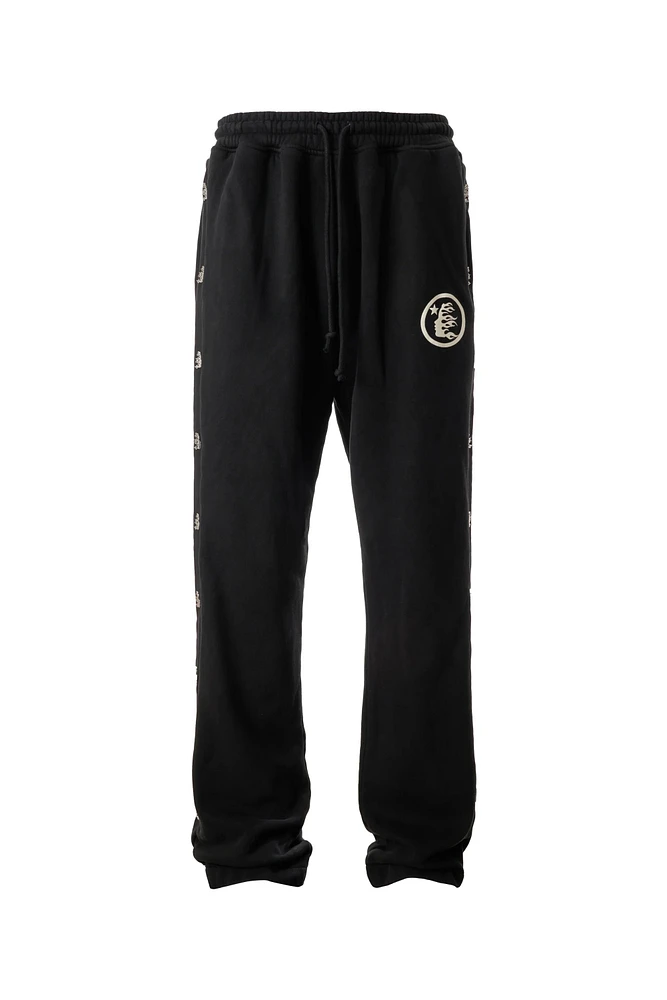 Hellstar Black Mirror Face Pants
