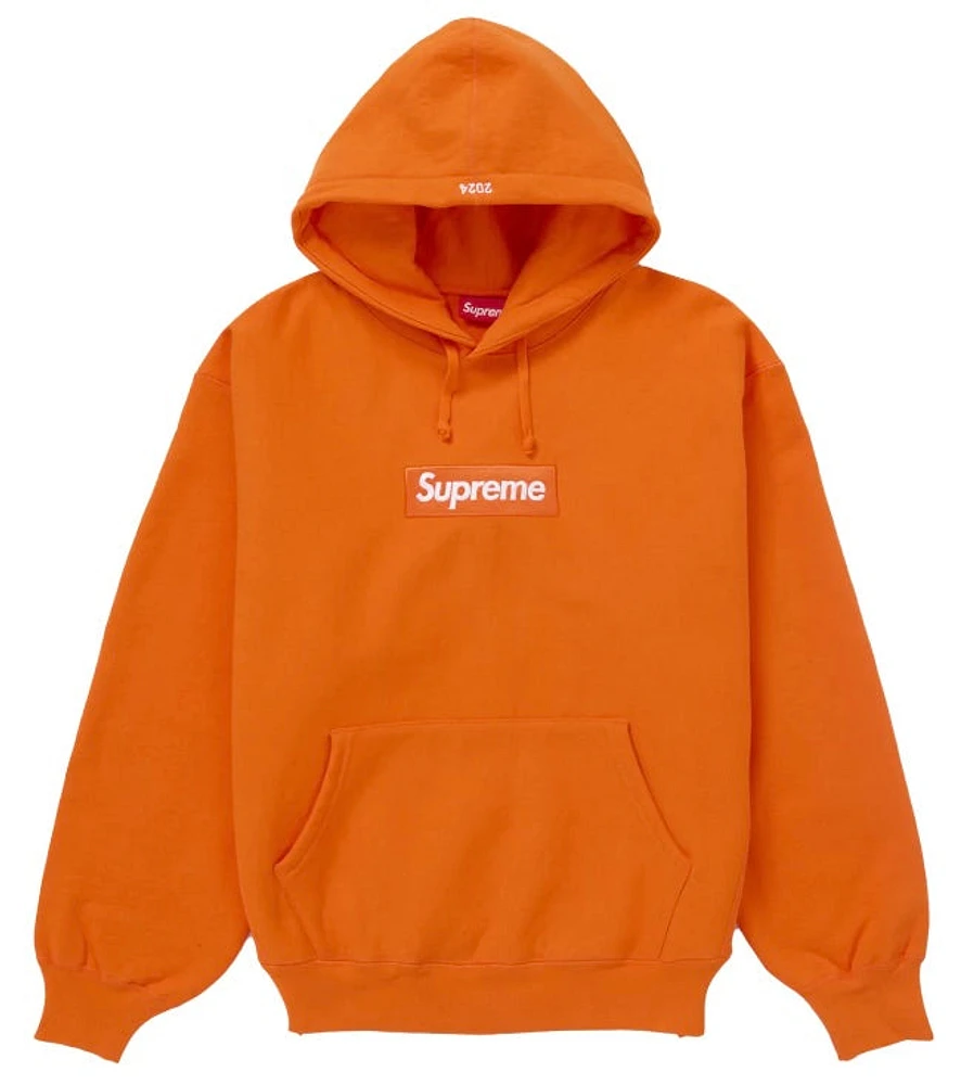 Supreme Box Logo Hooded Sweatshirt 'Orange'
