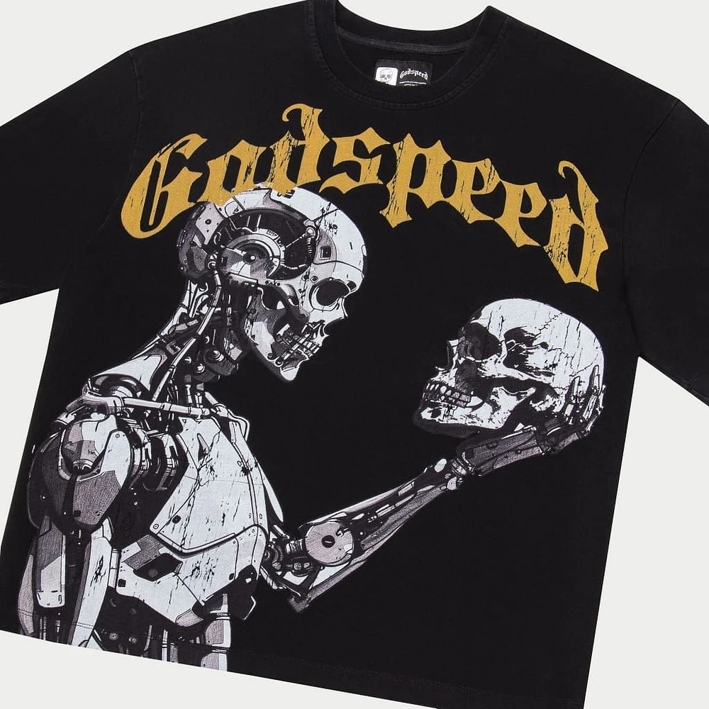 Godspeed Mankind vs Ai III Tee Black