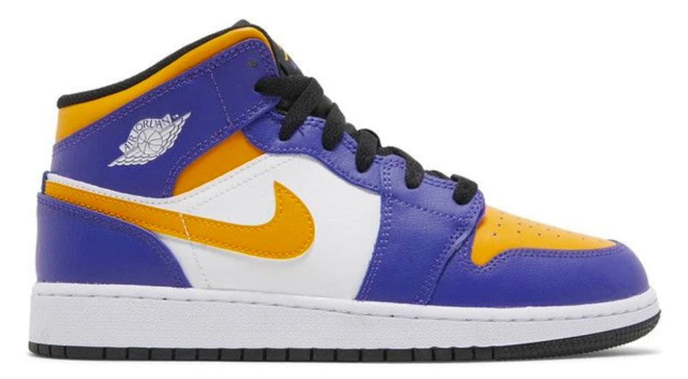 Air Jordan 1 Mid GS 'Lakers'