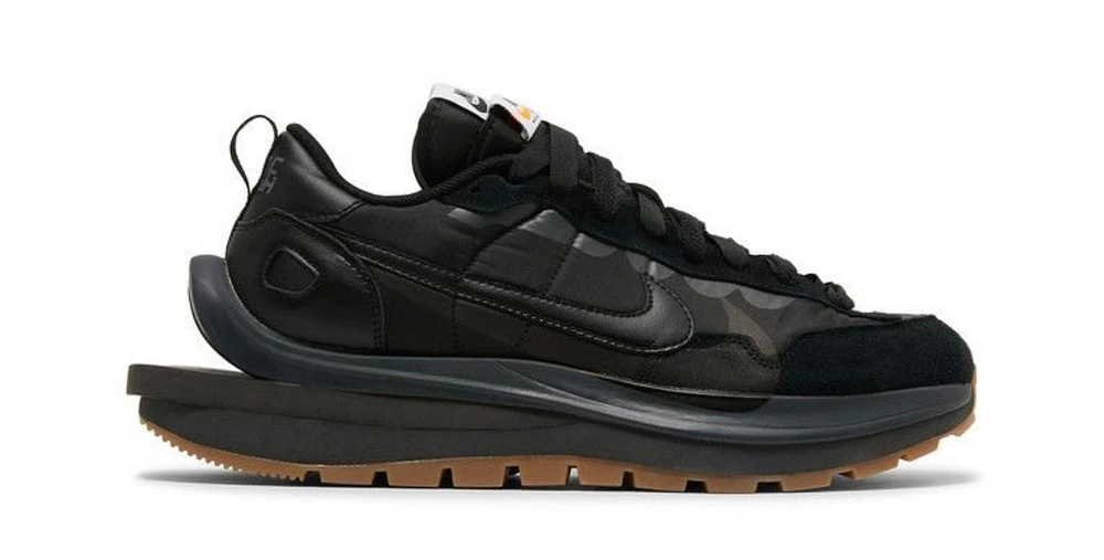 Sacai x VaporWaffle 'Black Gum'