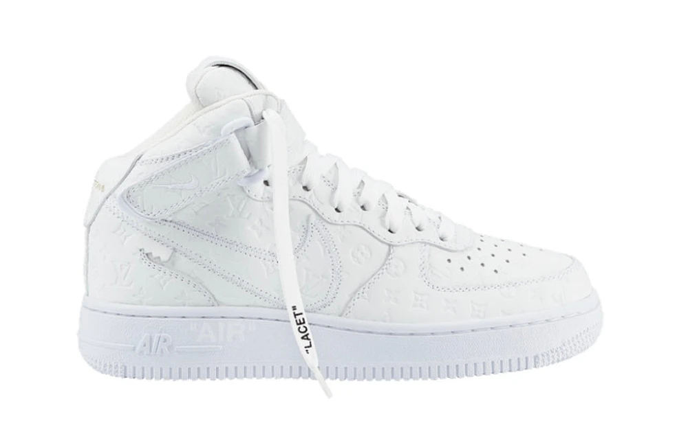 Louis Vuitton x Air Force 1 Mid 'Triple White'