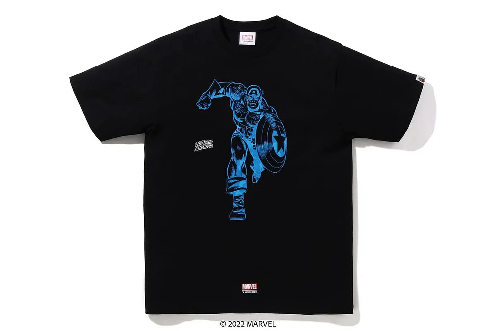 BAPE x Marvel Comics Captain America T-Shirt 'Black'