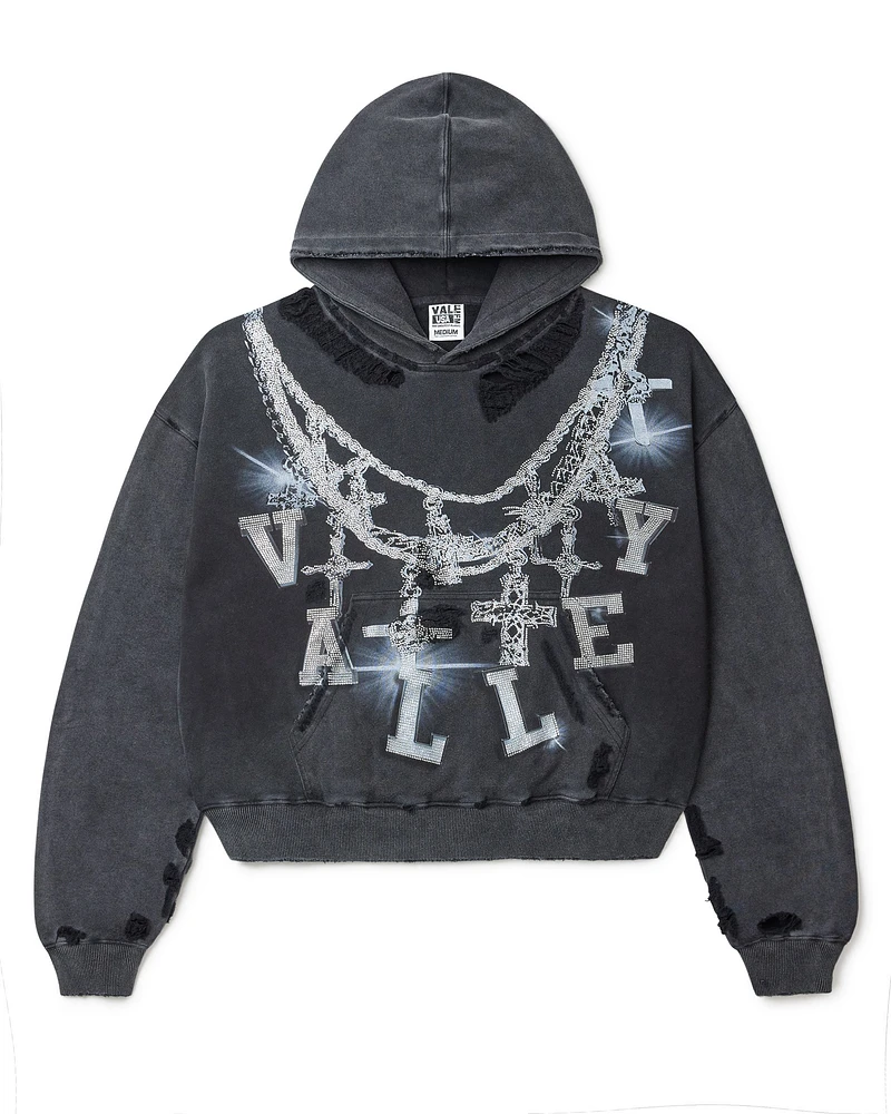Vale Big Chain Hoodie Black
