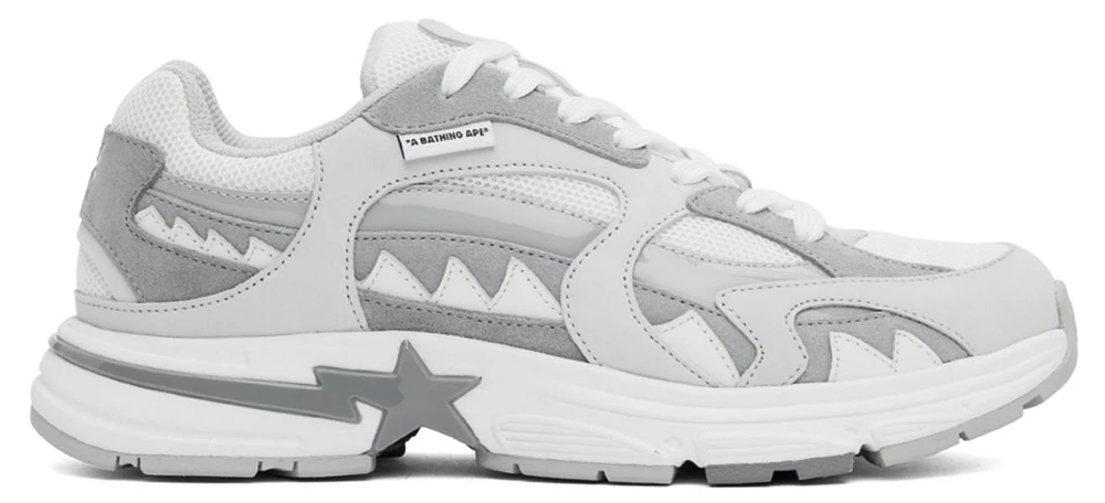 Bape Shark Sta White & Grey