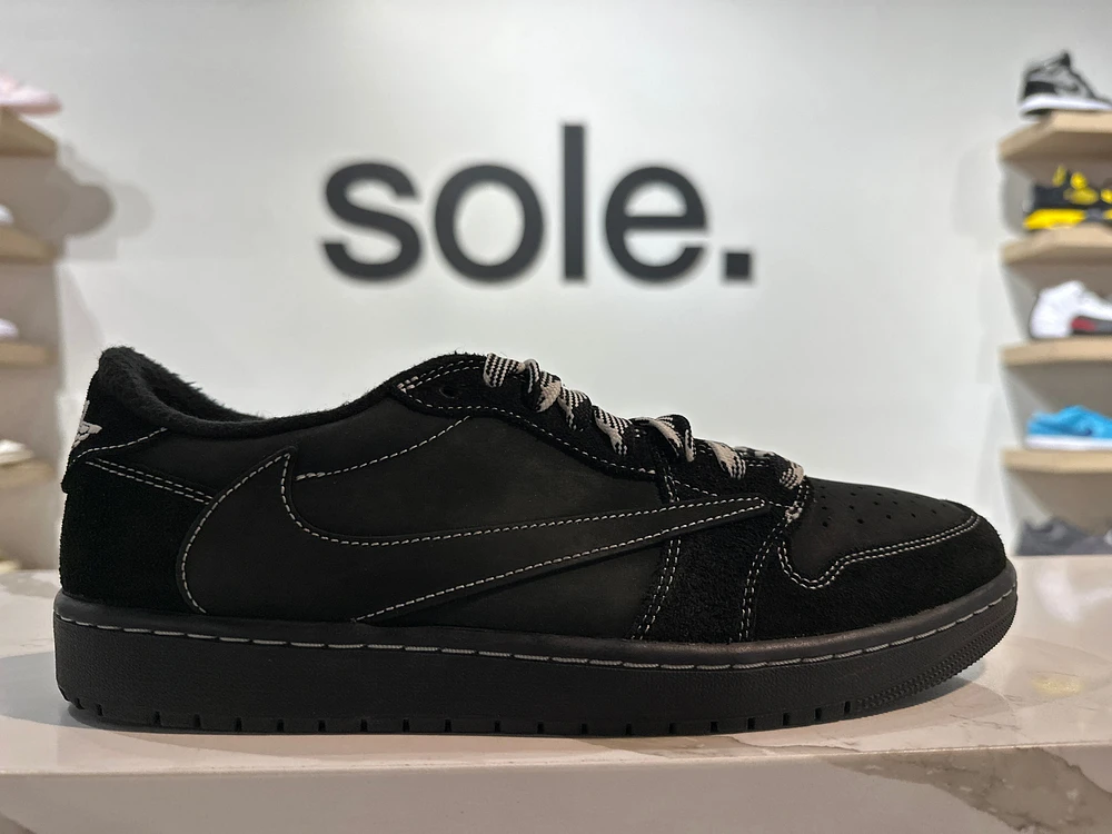 Pre-Owned Travis Scott x Air Jordan 1 Retro Low OG SP 'Black Phantom'