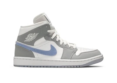 Women's Air Jordan 1 Mid 'Wolf Grey Aluminum'
