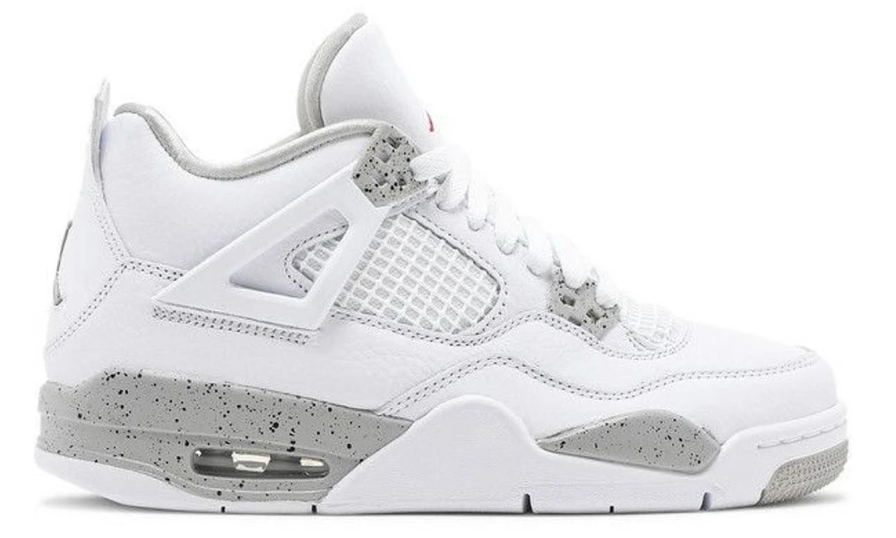 Air Jordan 4 GS Retro 'White Oreo'