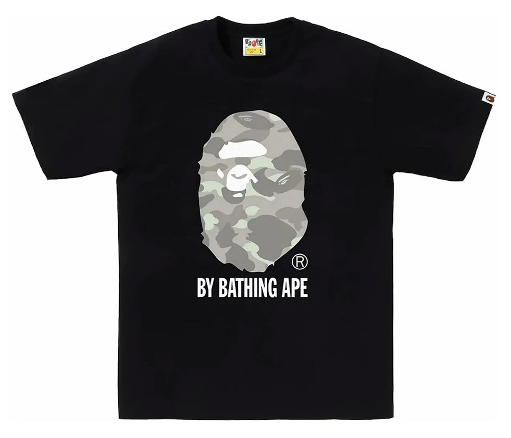 Bape Grey Big Head Tee Black