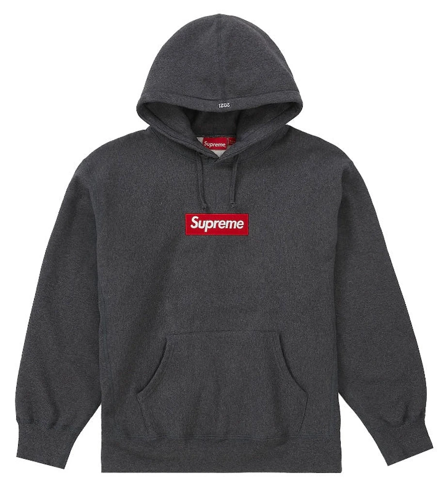 Supreme Box Logo Hoodie Charcoal FW21