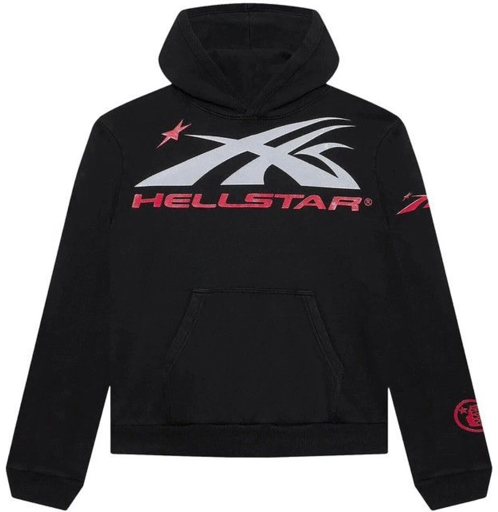Hellstar Sports gel logo hoodie black