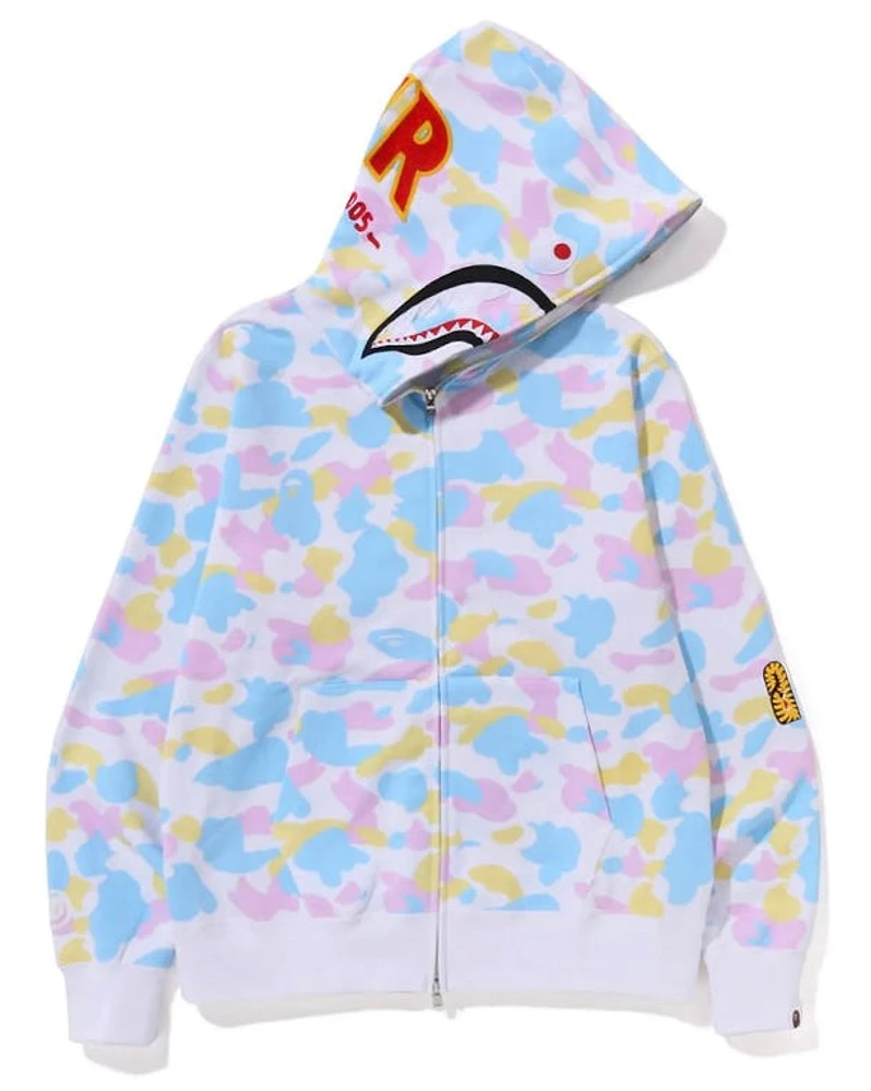 Bape Pink Blue Yellow Ponr White Zip Up