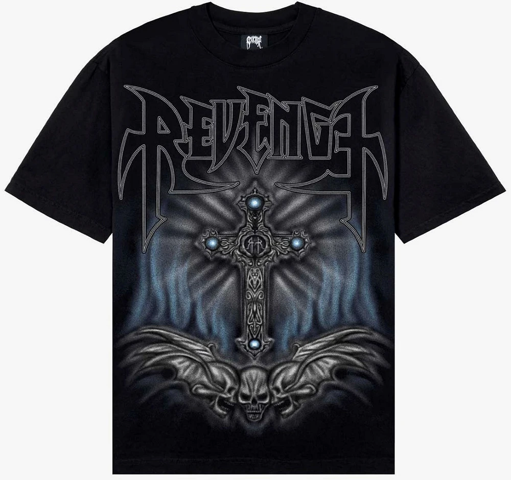 Revenge Airbrush Metal Tee Black