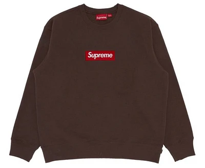 Supreme Box Logo Crewneck 'Brown'