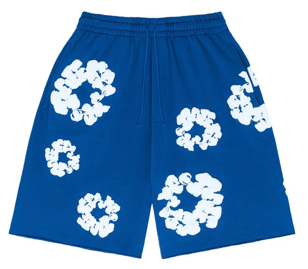 Denim Tears Cotton Wreath Short Royal Blue