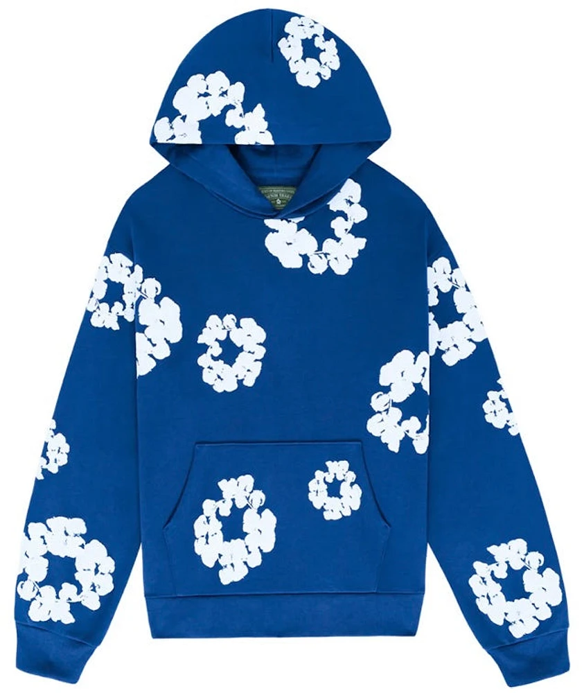 Denim Tears Cotton Wreath Hoodie Royal Blue