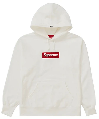 Supreme Box Logo Hoodie White Red