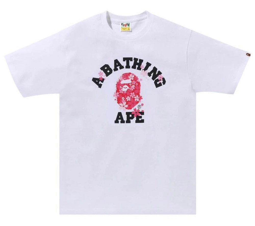 Bape Sakura ABC White Tee