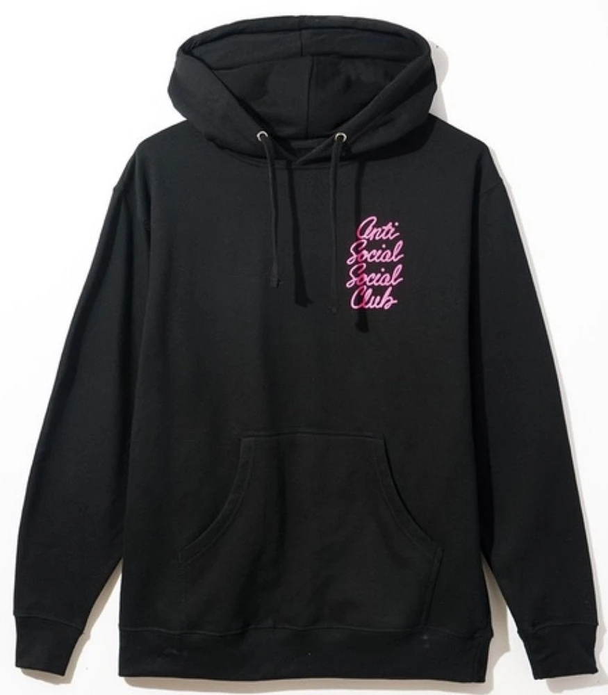 Anti-Social Hoodie Black Pink