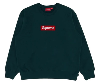 Supreme Box Logo Crewneck 'Dark Pine'