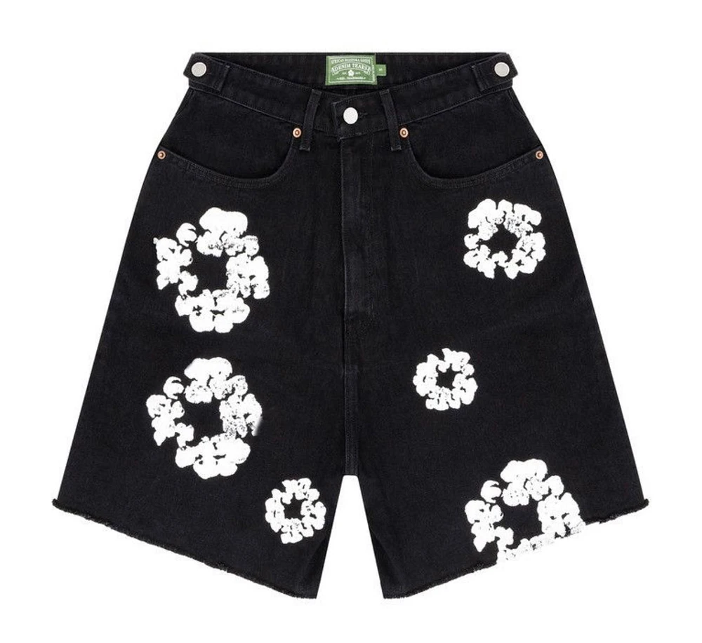 Denim Tears Wreath Jean Short 'Black'