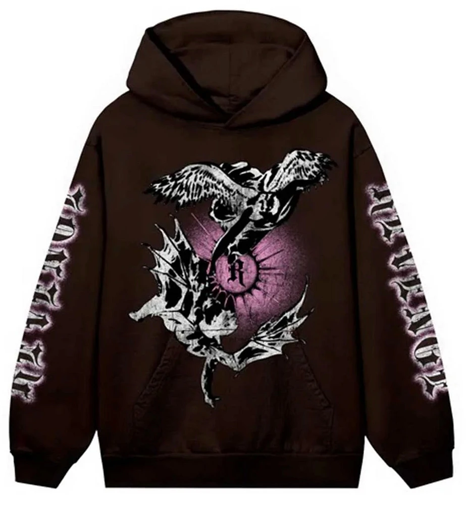 Revenge X G Herbo Angel Disciple Hoodie Brown